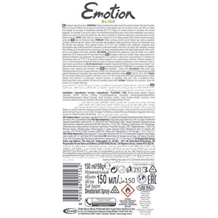 Emotion Bliss & Joy Kadın Deodorant Tanışma Seti 2x150 Ml