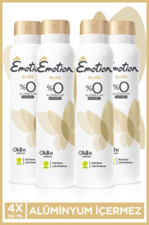 Emotion Bliss Kadın Deodorant 4x150 Ml