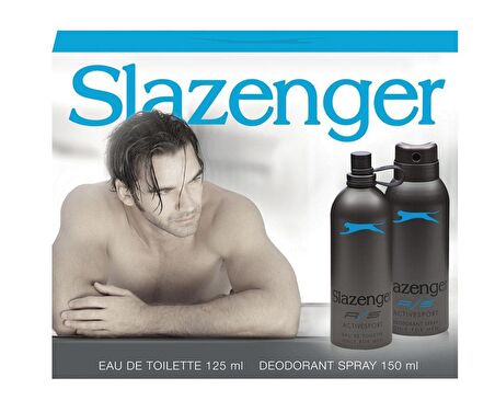 Slazenger Active Sport Mavi 125 Ml Erkek Parfüm + 150 Ml Deodorant Set