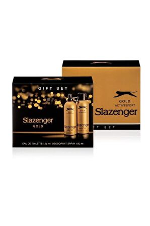 Slazenger Active Sport Gold 125 Ml + 150 Ml Deodorant Erkek Parfümü Yeni Ürün