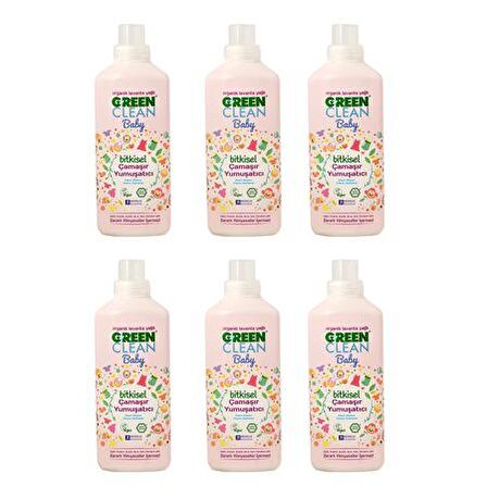 U Green Clean Baby Çamaşır Yumuşatıcısı 1000 ml 6'lı Set