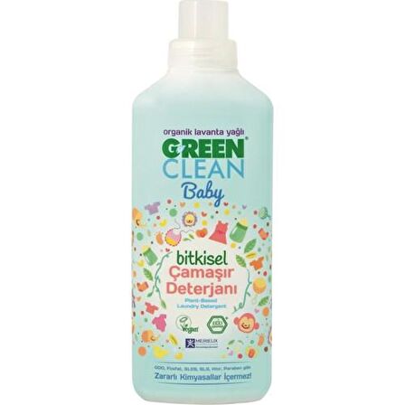 Green Clean Baby Çamaşır Yum. Leke Çıkarıcı Çamaşır Det.(1lt) Emzik Biberon Tem. 0,5 L