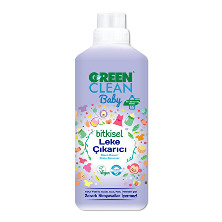 U Green Clean Baby Bitkisel Leke Çıkarıcı 1000 ml - 2'li Paket