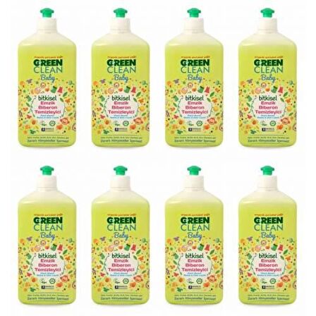 U Green Clean Baby Bitkisel Biberon Emzik Temizleyici 8 x 500 ml