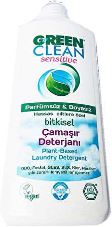 U Green Clean Leke Karşıtı & Bitkisel Renkliler için Sıvı Deterjan 13 Yıkama 1 lt