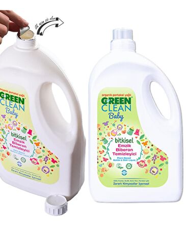 U GREEN CLEAN BABY EMZİK BİBERON TEMİZLEYİCİ 2750 ML