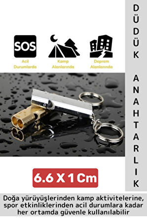 Kompakt Spor Köpek Eğitim Outdoor Kamp Deprem Acil Durum Yardım Yüksek Sesli SOS Düdük Anahtarlık