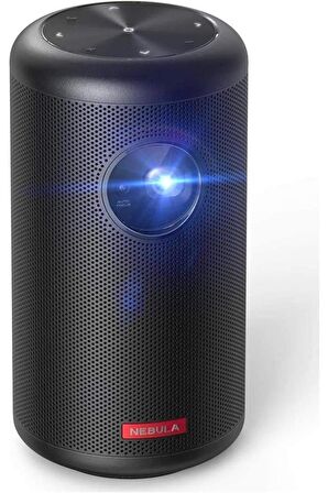 Anker Nebula Capsule II Akıllı Taşınabilir WiFi Kablosuz Projeksiyon Cihazı ve Hoparlör, Siyah