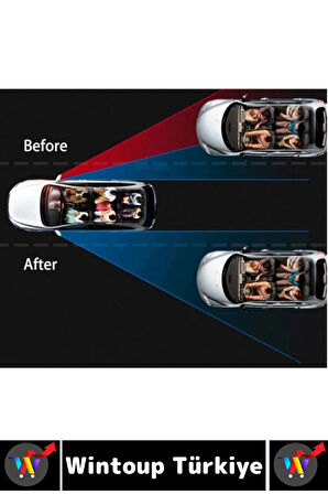 Tüm Araçlarla Uyumlu Kolay Montaj Görüş Güvenlik Artıran Oto Yan Ayna Ayarlanabilir Kör Nokta Aynası