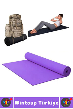 Taşıma Askılı Konforlu Su Geçirmez Kaymaz Pilates Aerobik Fitness Çadır Zemin Yer Minderi Kamp Matı