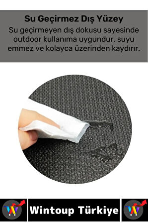 Taşıma Askılı Konforlu Su Geçirmez Kaymaz Pilates Aerobik Fitness Çadır Zemin Yer Minderi Kamp Matı