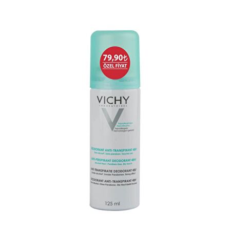 Vichy Antiperspirant Ter Önleyici Leke Yapmayan Sprey Deodorant 125 ml