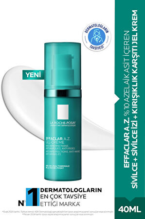 Effaclar A.Z. %10 Azelaik Asit İçeren Sivilce & Sivilce İzi & Kırışıklık Karşıtı Jel Krem 40ml