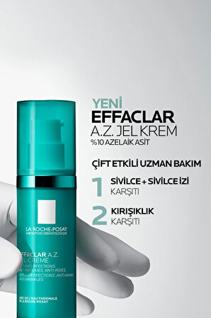 Effaclar A.Z. %10 Azelaik Asit İçeren Sivilce & Sivilce İzi & Kırışıklık Karşıtı Jel Krem 40ml
