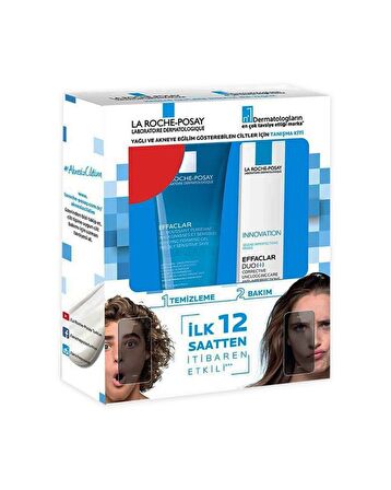 La Roche Posay Effaclar Hassas Ciltler İçin Yatıştırıcı Parabensiz Akne Jel Tanışma Kiti  31-50 ml 