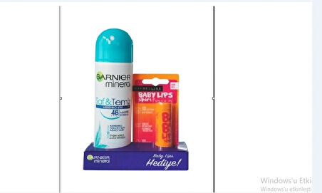 GARNIER DEO WOMEN 150ML+BABY LİPS DUDAK KORUYUCU SET-SAF&TEMİZ