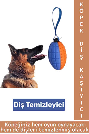 Evcil Hayvan Büyük Küçük Irk Tüm Cinslere Uygun Diş Temizleyici Eğlenceli Köpek Diş Kaşıma Oyun Topu