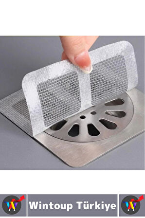 Kendinden Yapışkanlı Koku Önleyici Banyo Lavabo Gider Süzgeci Sineklik Onarım Tamir Kiti 50 Adet