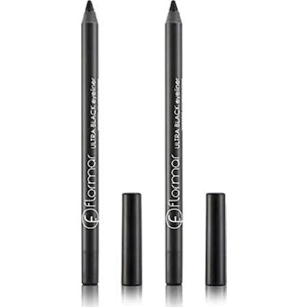 FLORMAR ULTRA BALCK - 2- AdeT- Yumuşuak Uçlu Göz kalemi  Tam Siyah