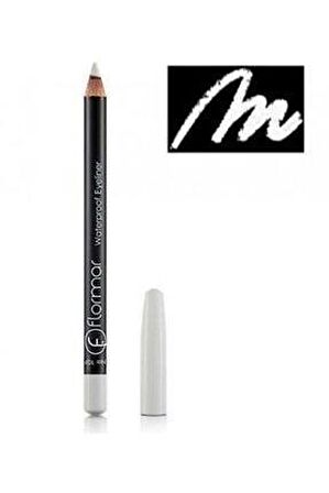 Suya Dayanıklı Mat Göz Kalemi (BEYAZ) - Waterproof Eyeliner - 113 Pure White - 8690604109135