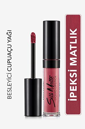 Kadife Dokulu Likit Mat Ruj - Silk Matte Liquid Lipstick - 005 AUTUMN TIMBER - 8690604397341