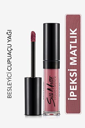 Kadife Dokulu Likit Mat Ruj - Silk Matte Liquid Lipstick - 010 TENDER TERRA - 8690604505371