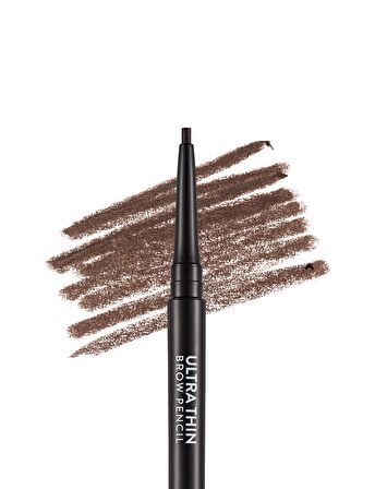 Kaş Kalemi & Fırçası - Ultra Thin Brow Pencil - 002 Light Brown - 8690604572113