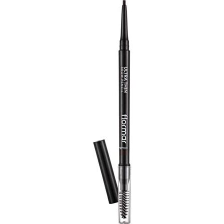 Kaş Kalemi & Fırçası - Ultra Thin Brow Pencil - 004 Dark Brown - 8690604572137