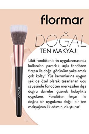 Düz Uçlu Silindir Fondöten Fırçası - Foundation Brush - 001 - 8690604597666 Modern Tasarım 43