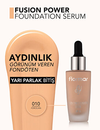 Fusion Power Hafif Yapılı & Yarı Parlak Bitişli SPF20 Serum Fondöten