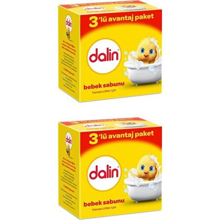 Dalin Bebe Sabun 100 gr 3'lü Avantaj Paketi x 2 Adet