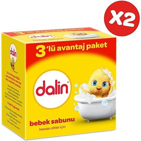 Dalin Bebe Sabun 100 gr 3'lü Avantaj Paketi x 2 Adet