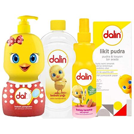 Dalin Bebek Banyo ve Bakım Ürünleri 4lü Set