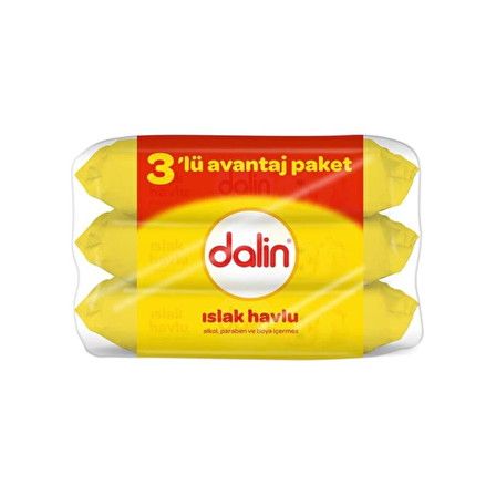 Dalin Hipoalerjenik 3 x 56 Yaprak 3 Paket Islak Mendil