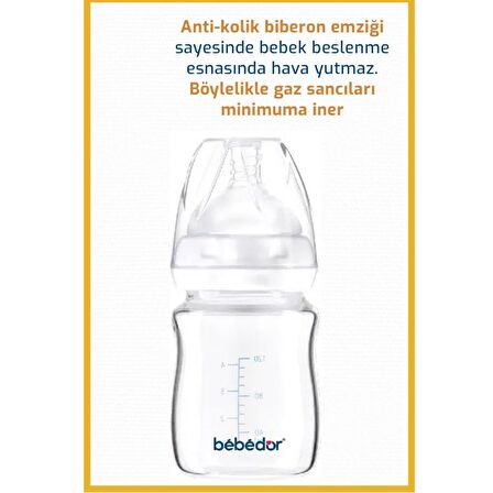 Bebedor Isıya Dirençli Cam Biberon 120 ml