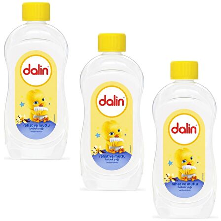 Dalin Rahat ve Mutlu Bebek Yağı 3x200 ml