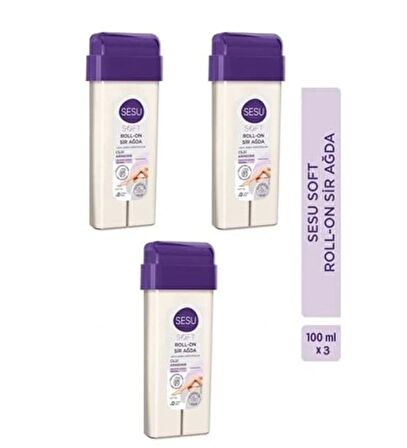 SESU ROLLON SIR AGDA SOFT 100 ML X 3ADET
