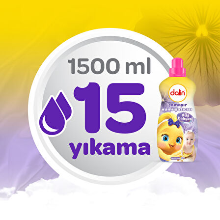 Dalin Çamaşır Yumuşatıcı Konsantre 1500ML Düş Bahçesi (Bebeklere Özel)