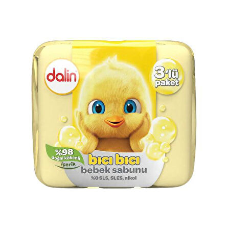 Dalin Bıcı Bıcı Bebek Sabunu 3x75gr 80808