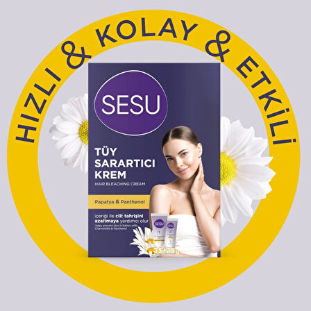 Sesu Tüy Sarartıcı Krem 35 gr + 18 gr