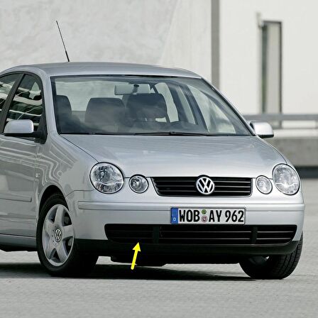 VW Polo 2002-2005 Ön Tampon Sağ Izgarası Kapağı Sissiz 6Q0853666D