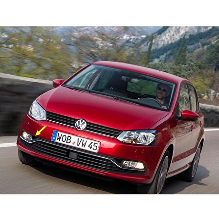 VW Polo 2015-2017 Ön Tampon Sağ Sis Farı Kapağı Üçgen Parça 6C0941778B