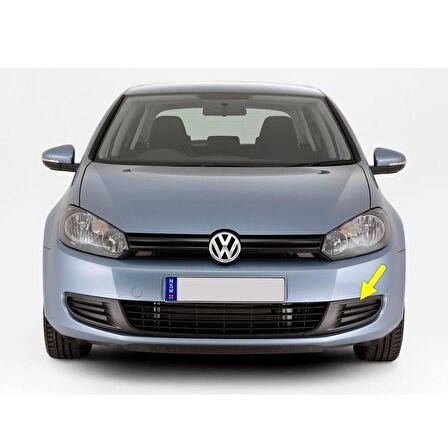 VW Golf 6 2009-2012 Ön Tampon Sol Sis Farı Izgarası Sissiz 5K0853665A