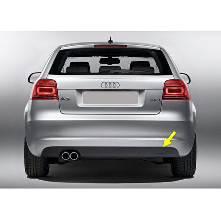 Audi A3 HB 2009-2012 Arka Tampon Çeki Demiri Kapağı 8P0807441A