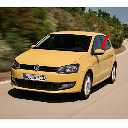 VW Polo 2010-2017 Sol Yan Dış Dikiz Aynası Üst Kapağı 6R0857537B