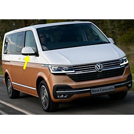 VW Caravelle 2020-2022 Sağ Yan Dış Ayna Alt Kapağı Siyah 7E1857604B