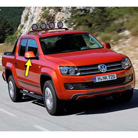 VW Amarok 2010-2022 Sağ Dikiz Ayna Alt Plastik Kapağı Siyah 2H0857604D