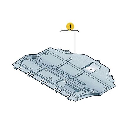 Audi A1 2011-2014 Motor Alt Muhafaza Karter Koruma 6Q0825237AB