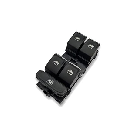 Seat Leon 3 2013-2020 Sol Ön Kapı Cam Düğme Takımı Kromlu 5G0959857G