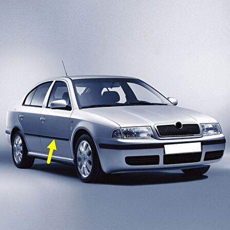 Skoda Octavia A4 2001-2009 Sağ Ön Kapı Çıtası Bandı 1U4853516C